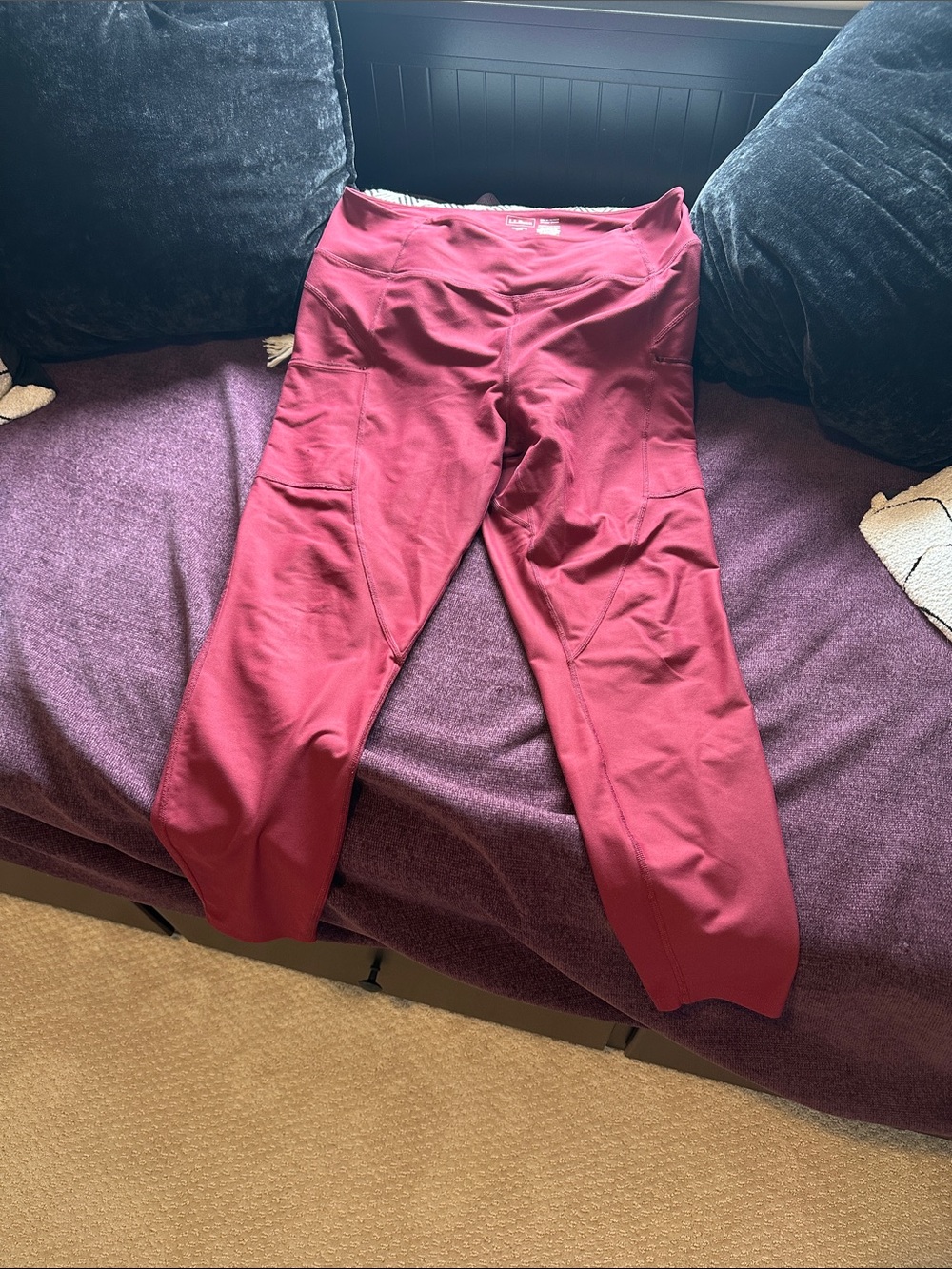 L.L.Bean Maroon Women's Performance Leggings
